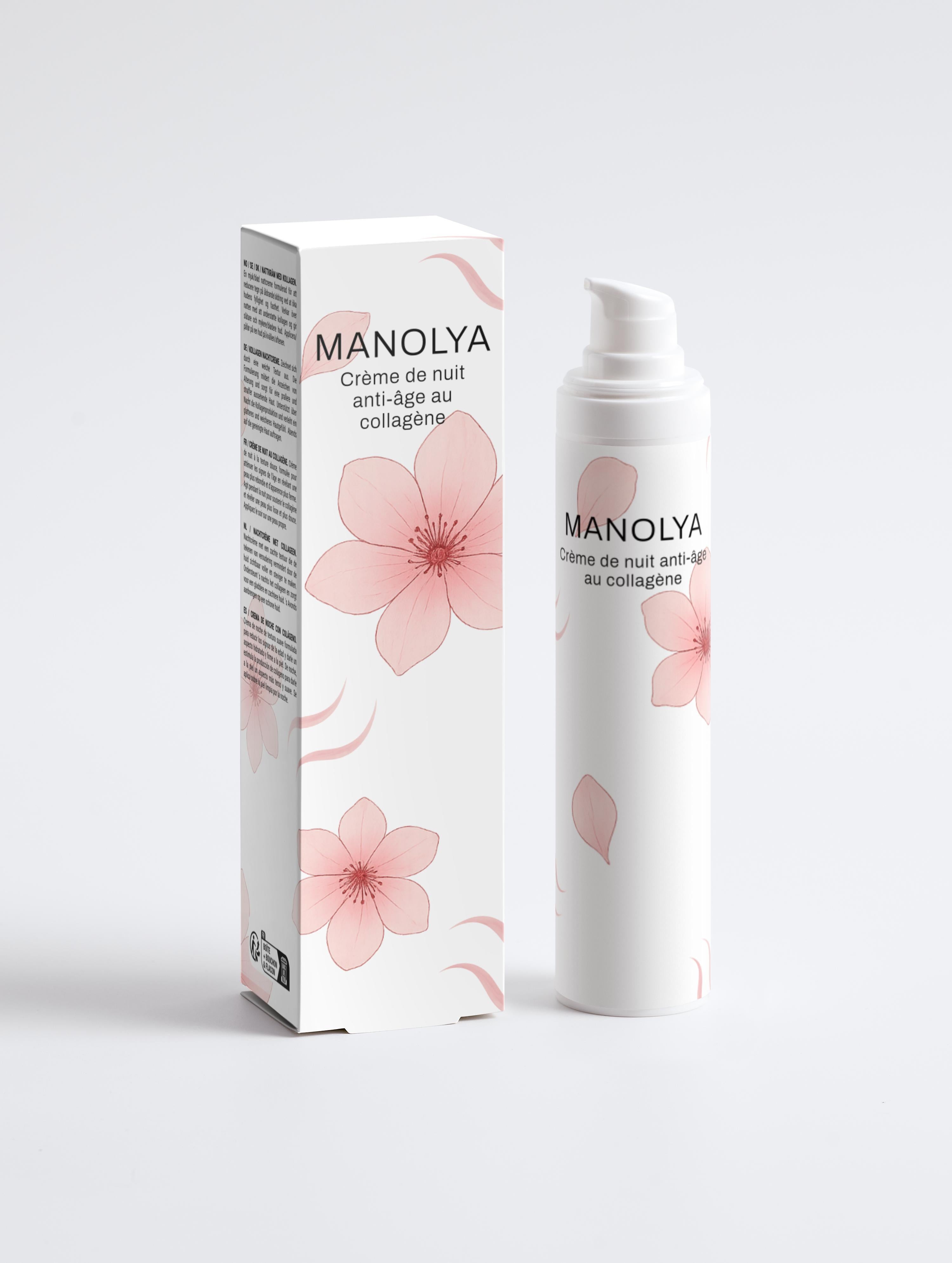 Crème de nuit anti-âge au collagène