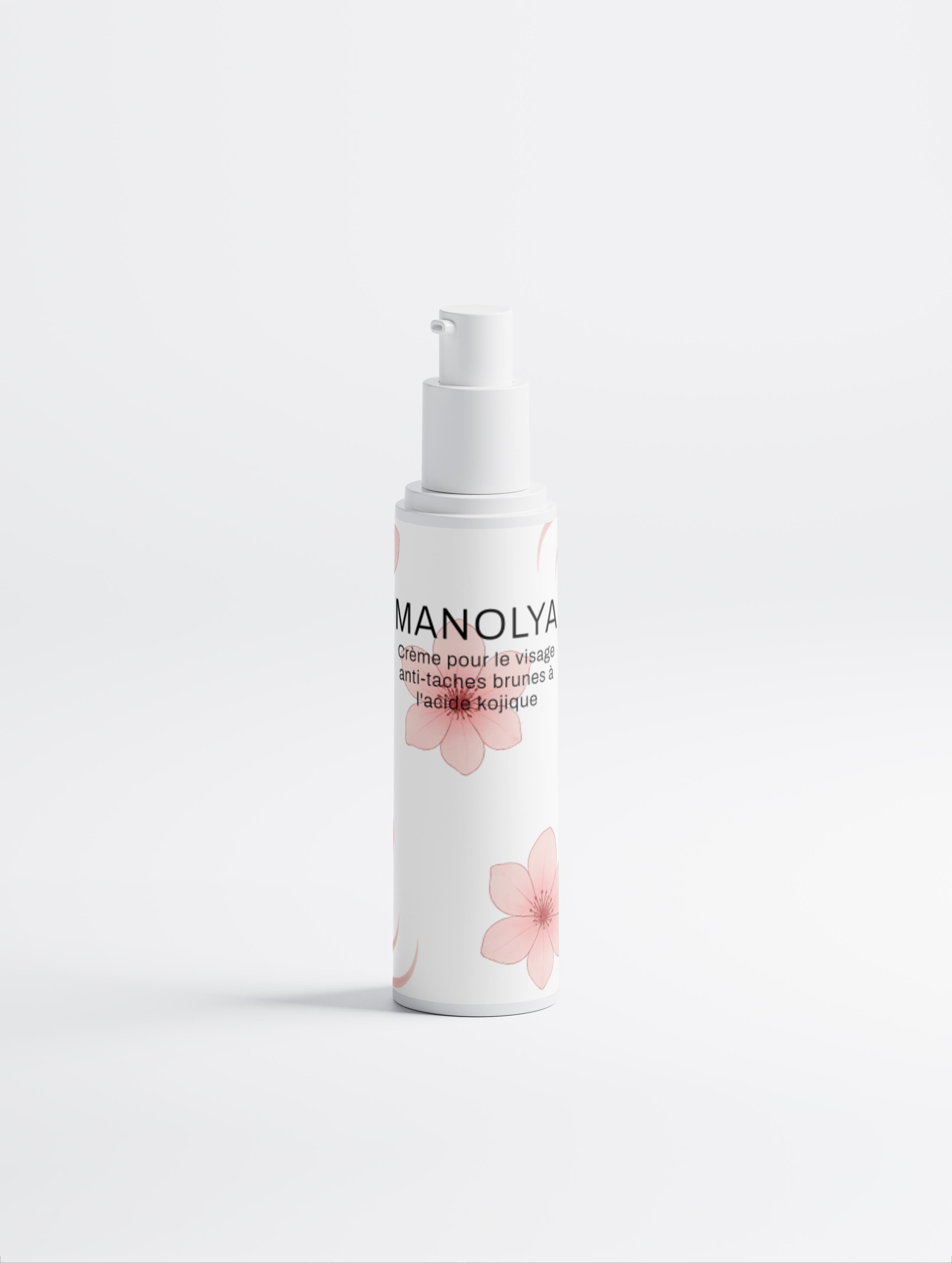 Crème pour le visage anti-taches brunes à l'acide kojique