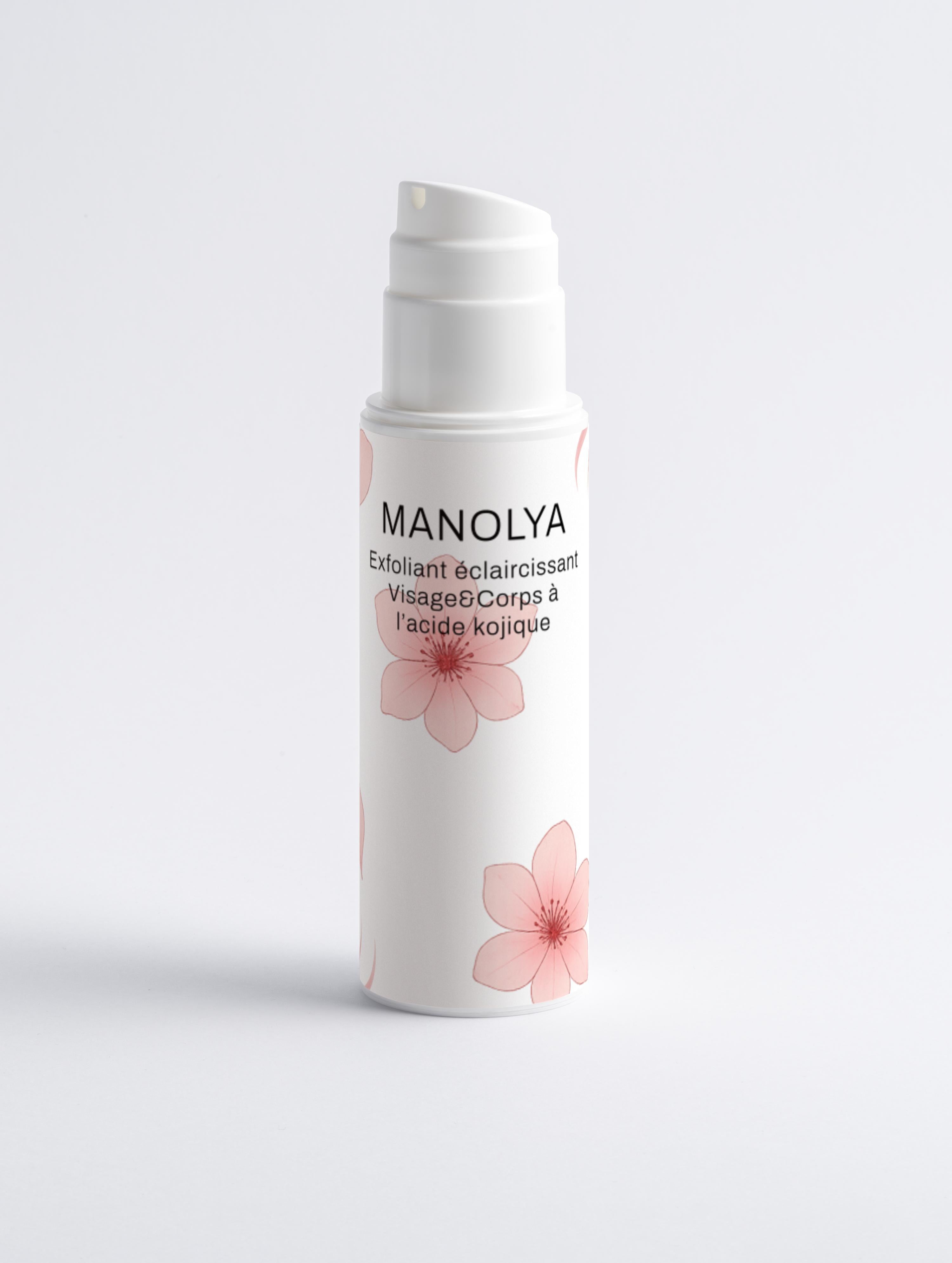 Exfoliant éclaircissant pour le visage et le corps à l'acide kojique