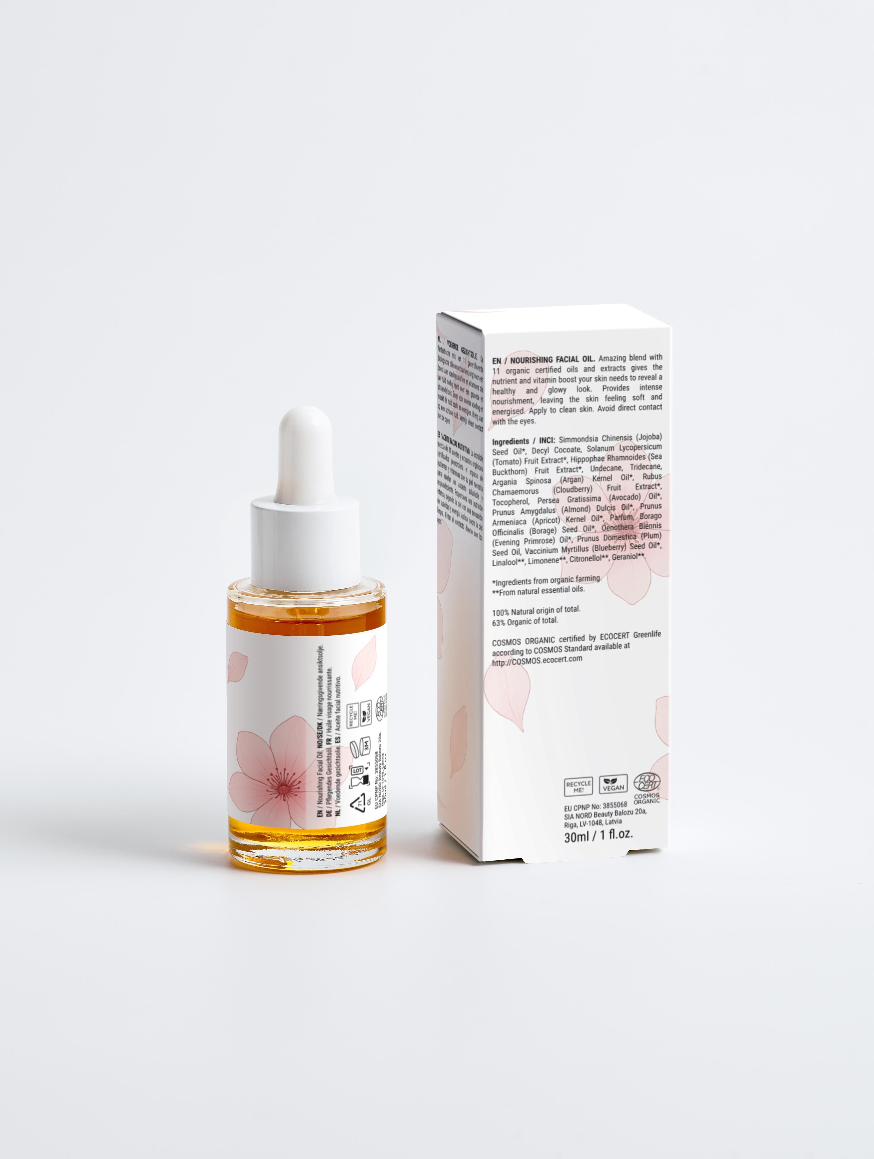 Huile visage nourrissante